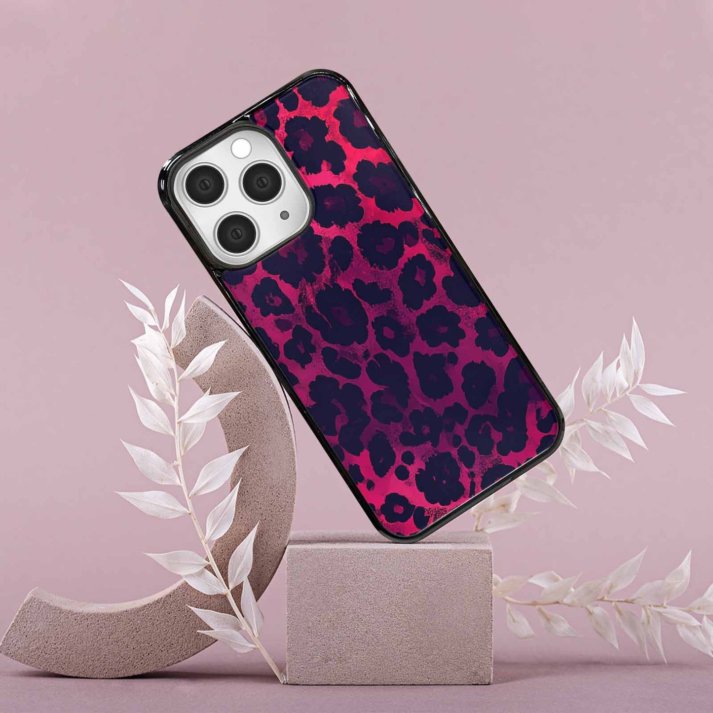 iPhone 15 Pro Max Case — Leopard Print Dark, Customized Protective Case