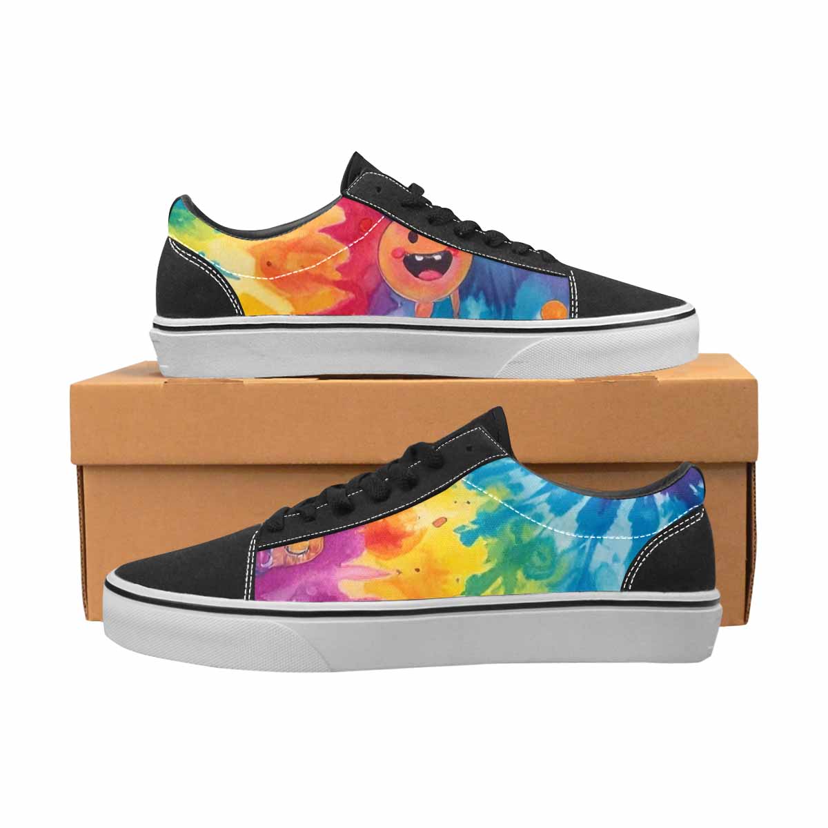 WOMEN'S Smiley Facessmiley Faces Lace-Up Canvas Dreamlike Shoes