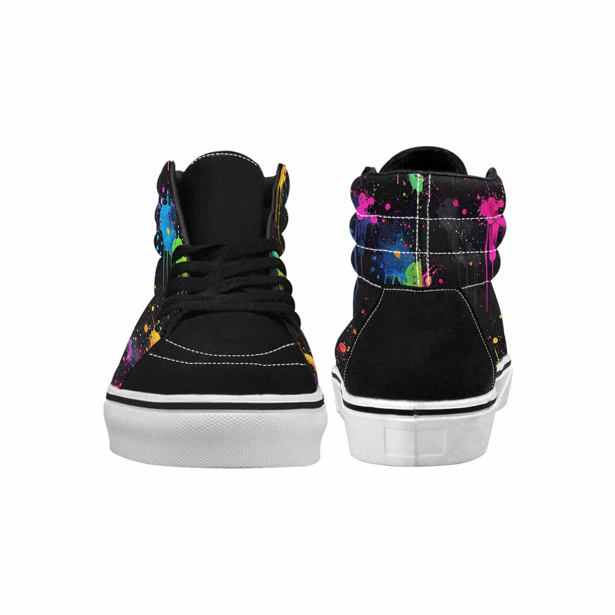 MEN'S Paint Splatter High Top Canvas Cottagecore Shoes