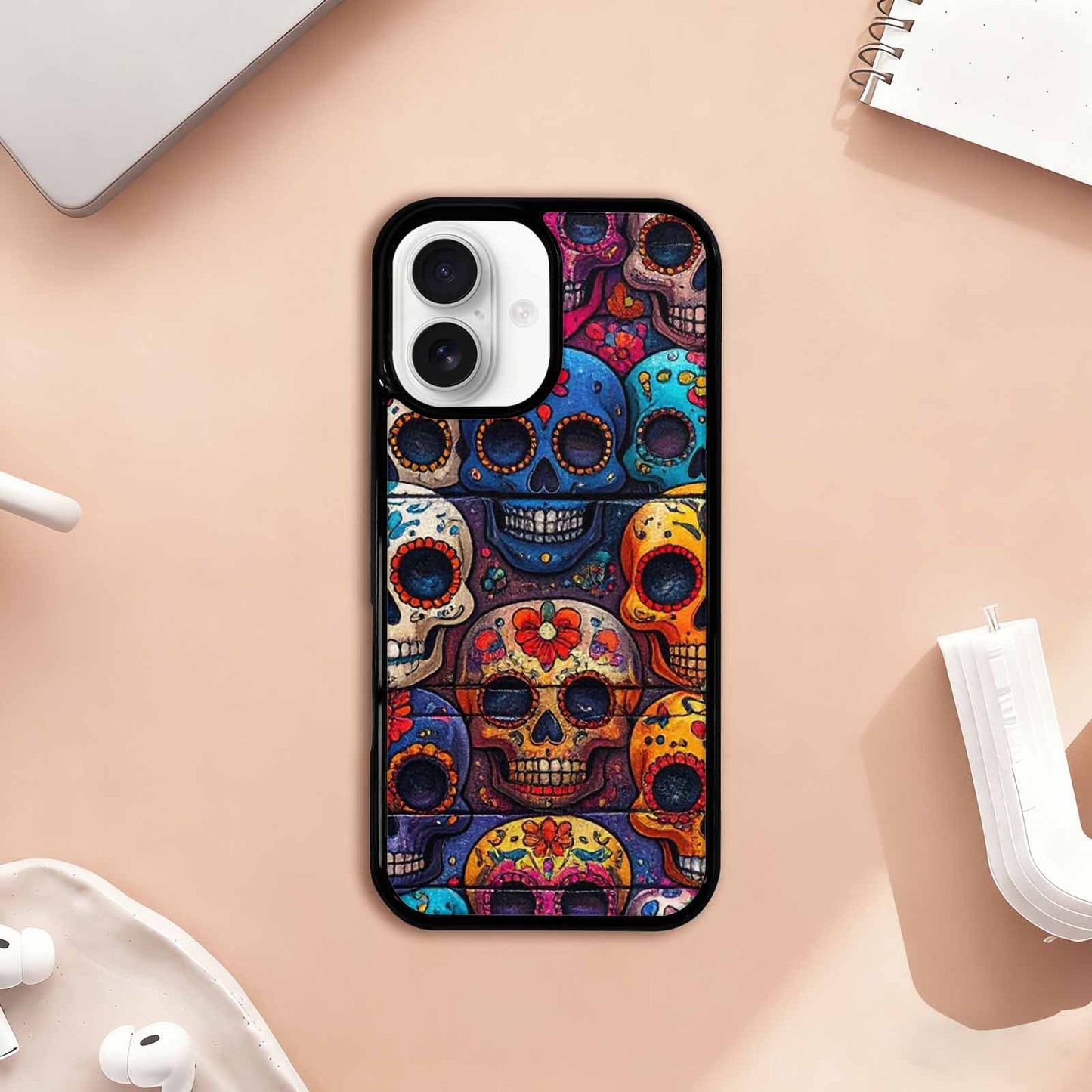 iPhone 17 Case — Skull Dark Art Gothic Print Gothic, Custom Phone Case