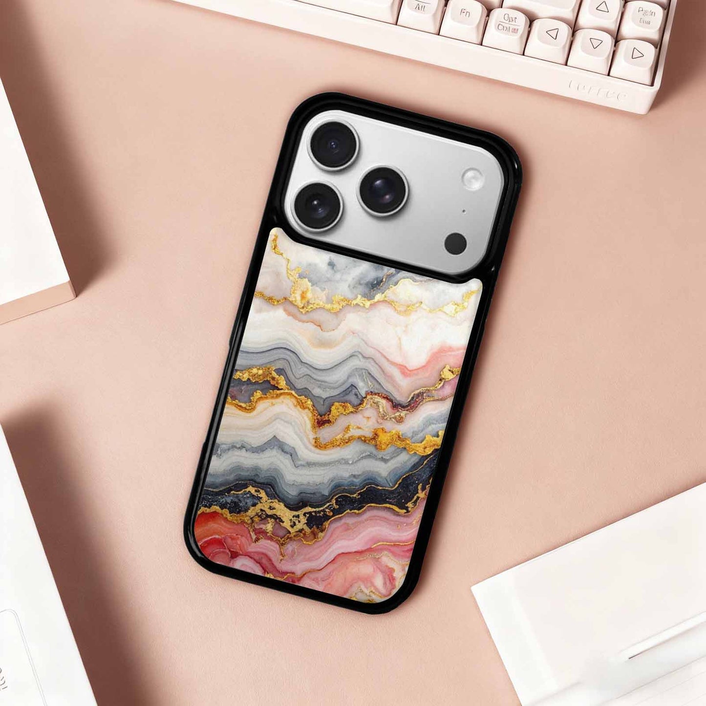 iPhone 17 Pro Case — Marble Vein Marble Veins Pattern Original, Custom Designed Case Cover