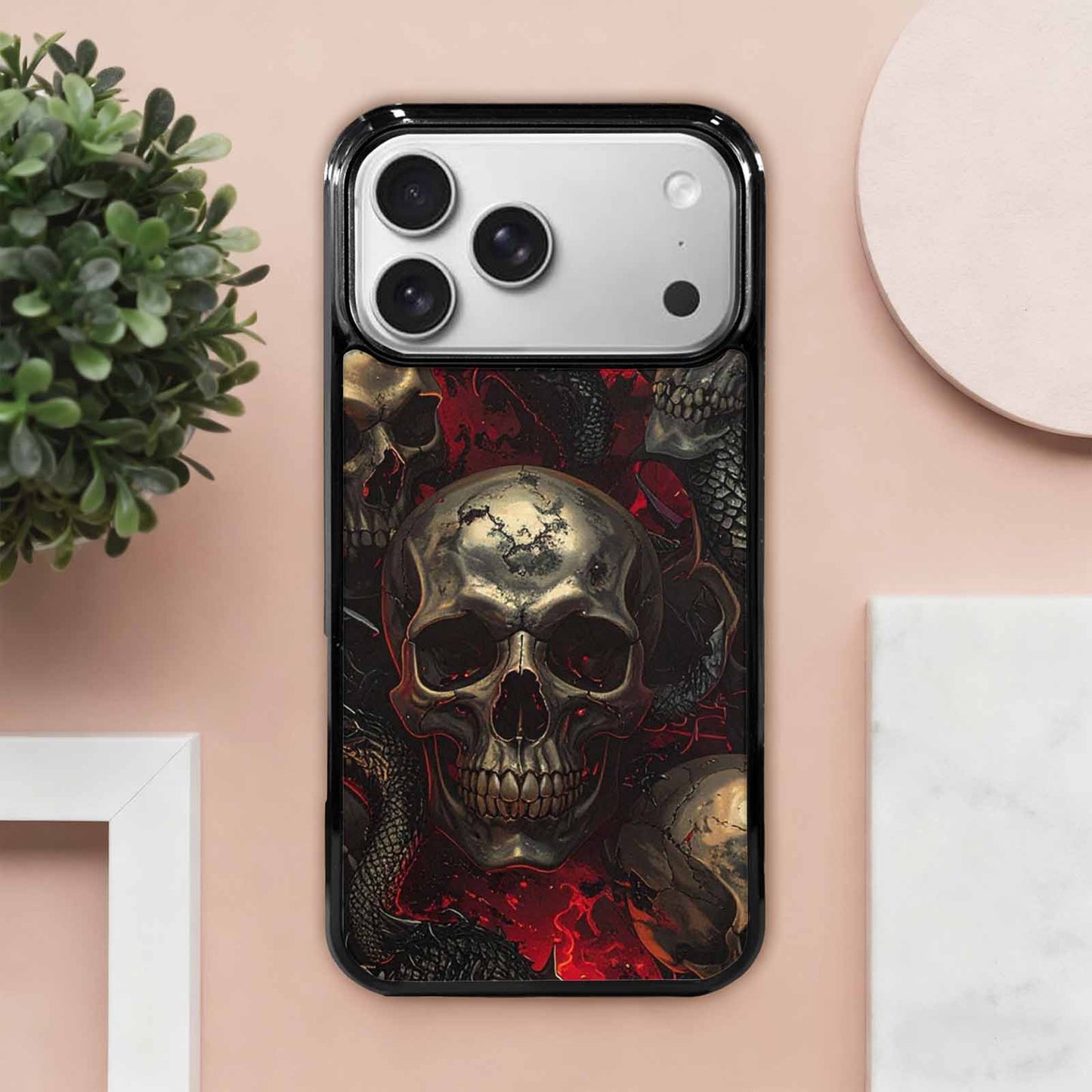 iPhone 17 Pro Max Case — Skull Dark Art Gothic Print Gothic, Custom Print Case Cover