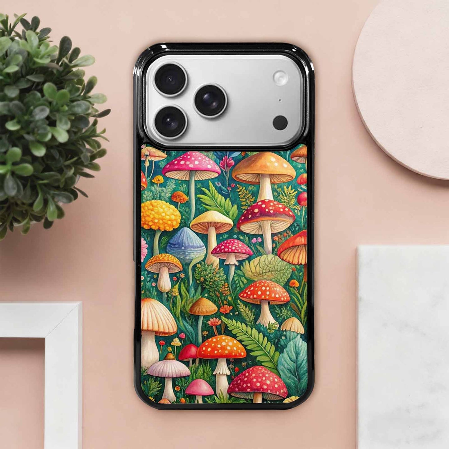iPhone 17 Pro Max Case — Mushrooms Botanicalmushrooms P Hh6 Floral, Custom Printed Phone Case