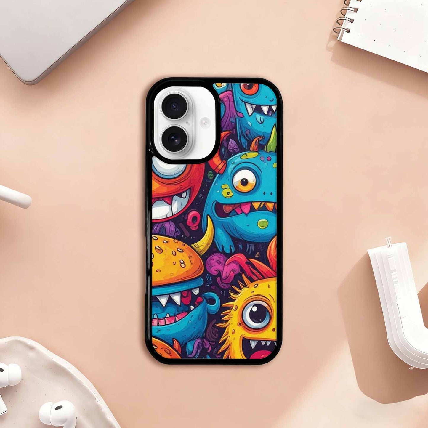 iPhone 17 Case — Small Cartoon Monster Character Cartoon Cute, Unique Phone Case Design