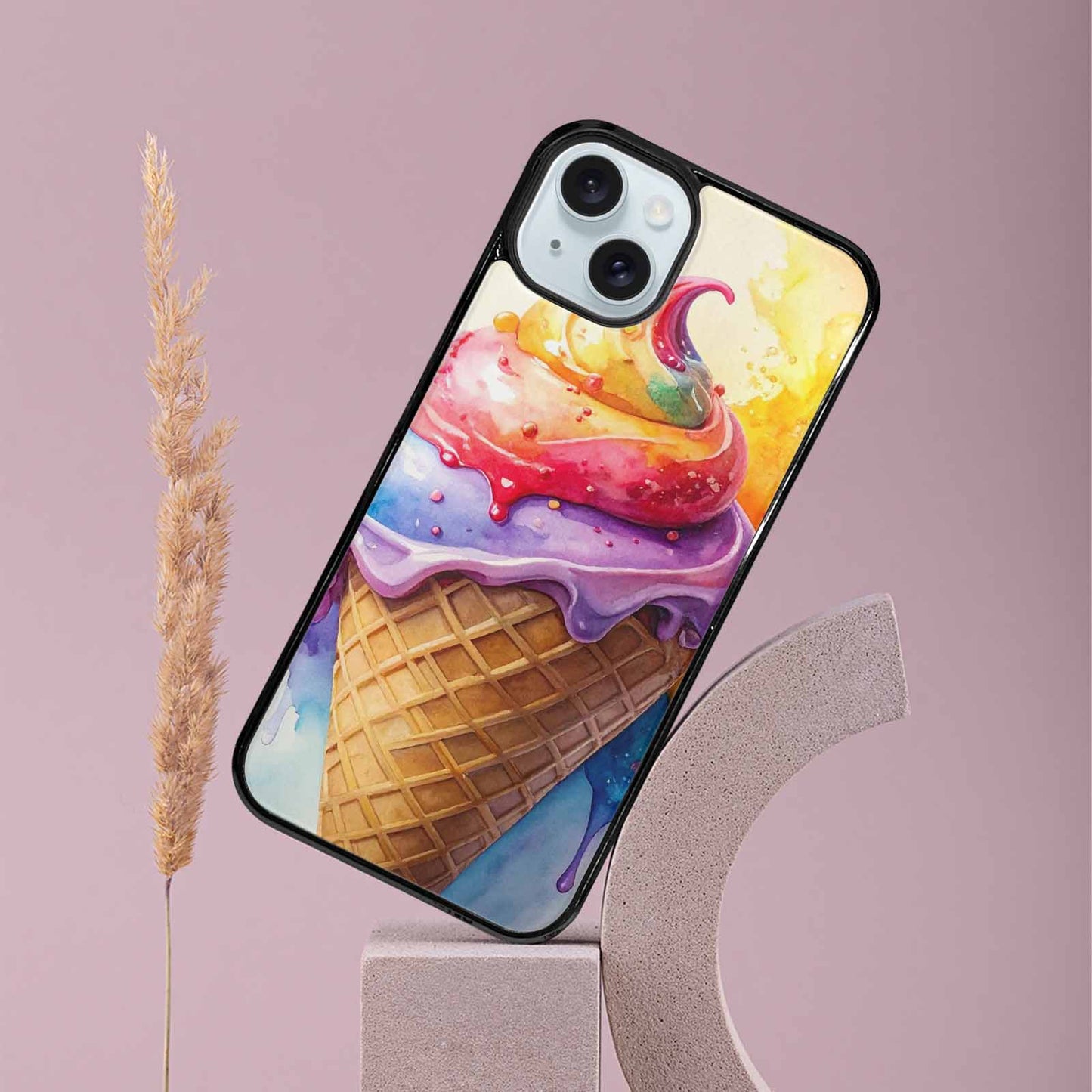 iPhone 15 Plus Case — Melting Icecream Collage Custom, Custom Art Phone Cover