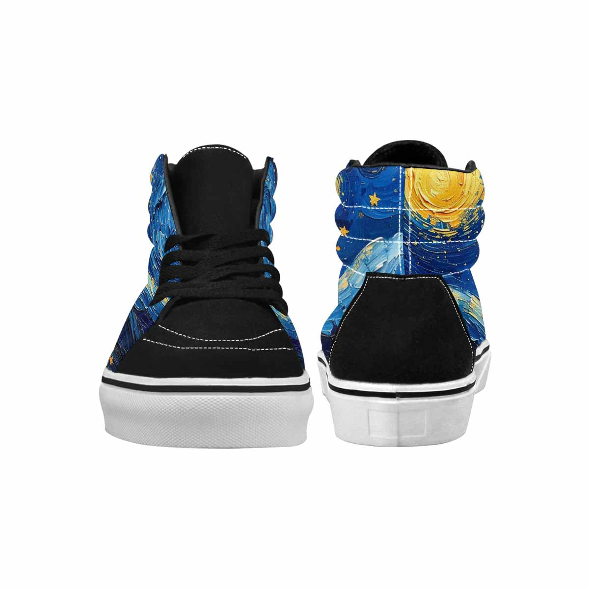 MEN'S Starry Night Galaxy High Top Canvas Surreal Custom Shoes