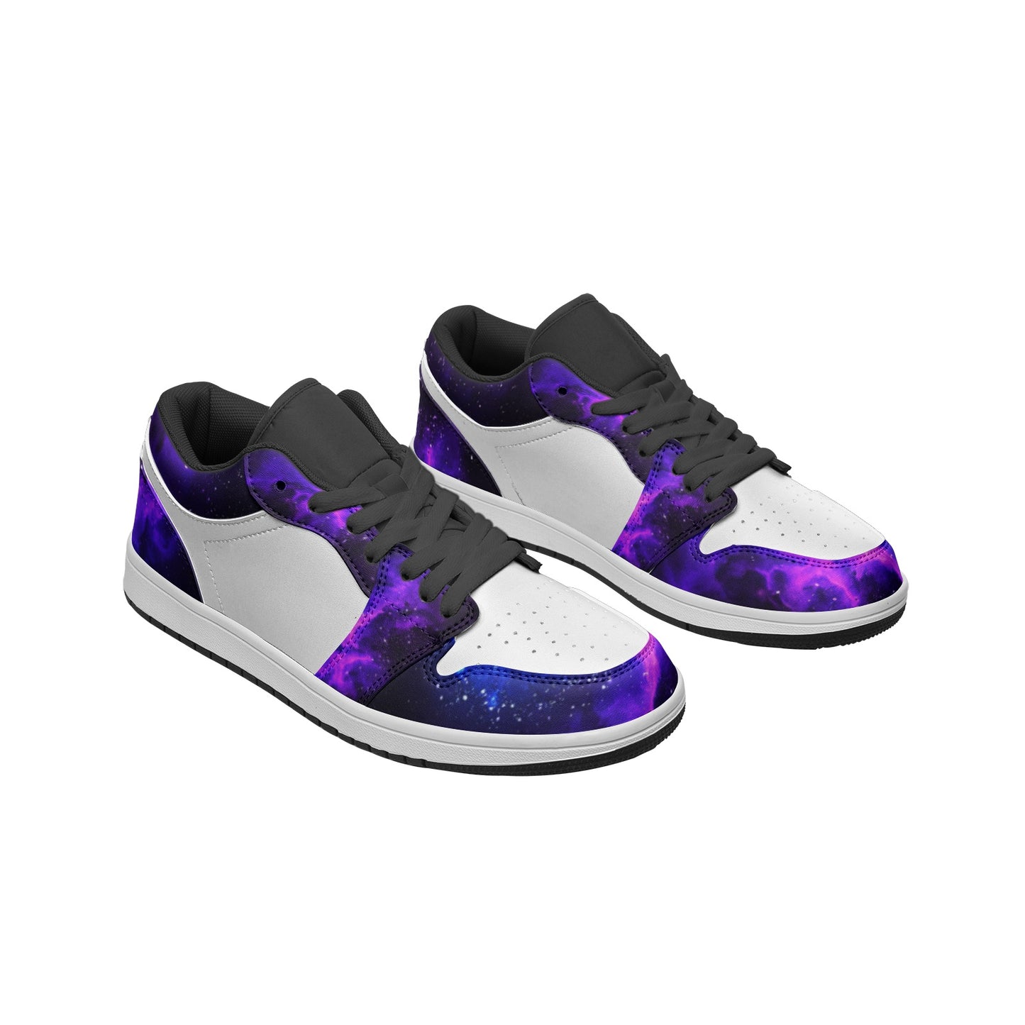 Nebula Galaxy Signature Custom Sneakers | Freaky Shoes® Unisex Low Top Sneakers
