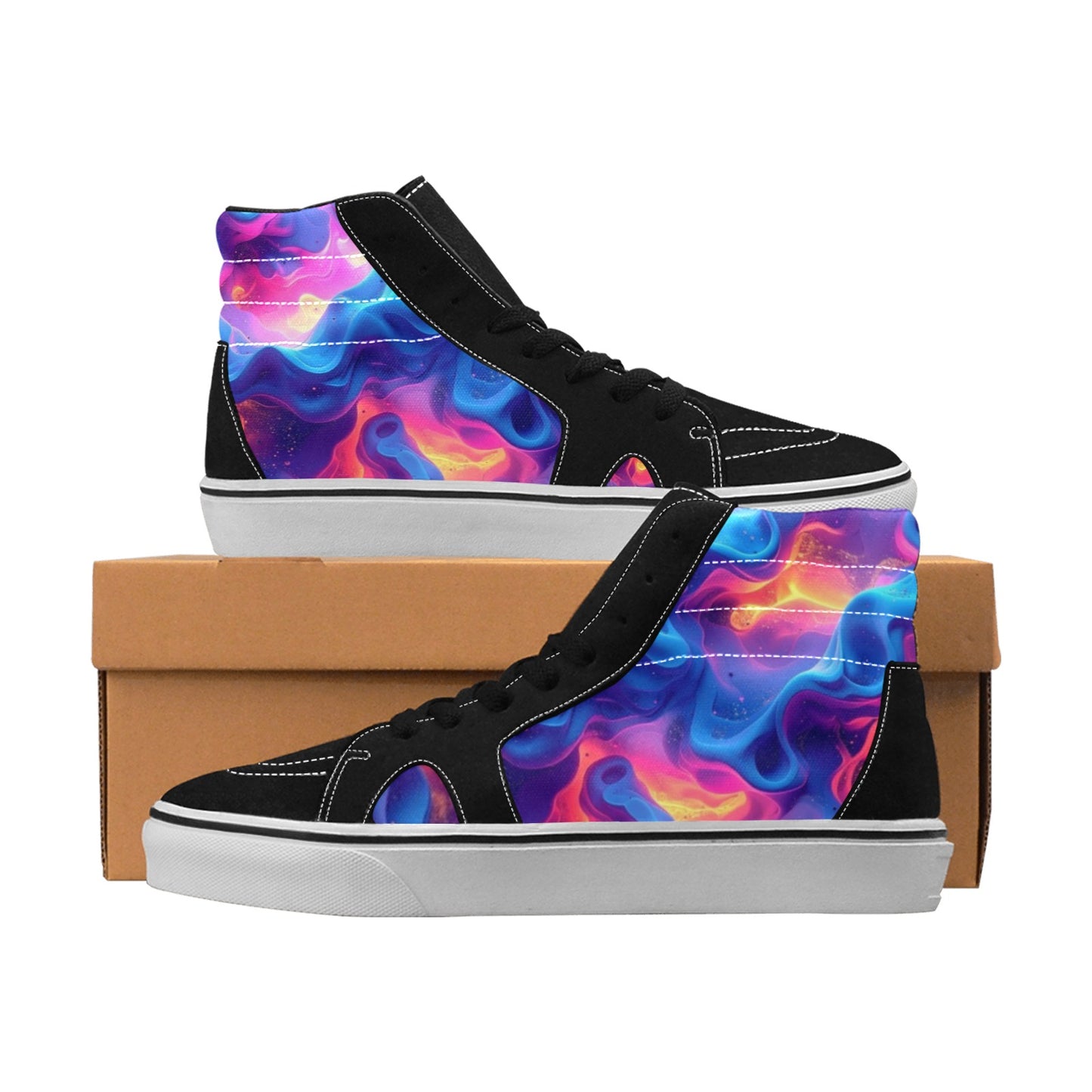 MEN'S Ethereal Camo Design 2 High Top Skateboarding Dreamcore Shoes