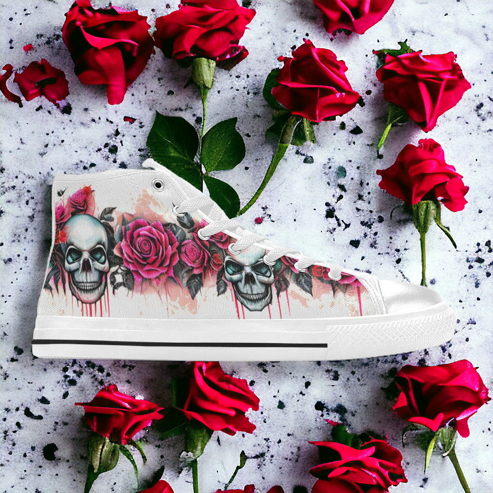 Monarch Amber Gold Unique WOMEN Bold Art - Freaky Shoes | Custom Art Sneakers