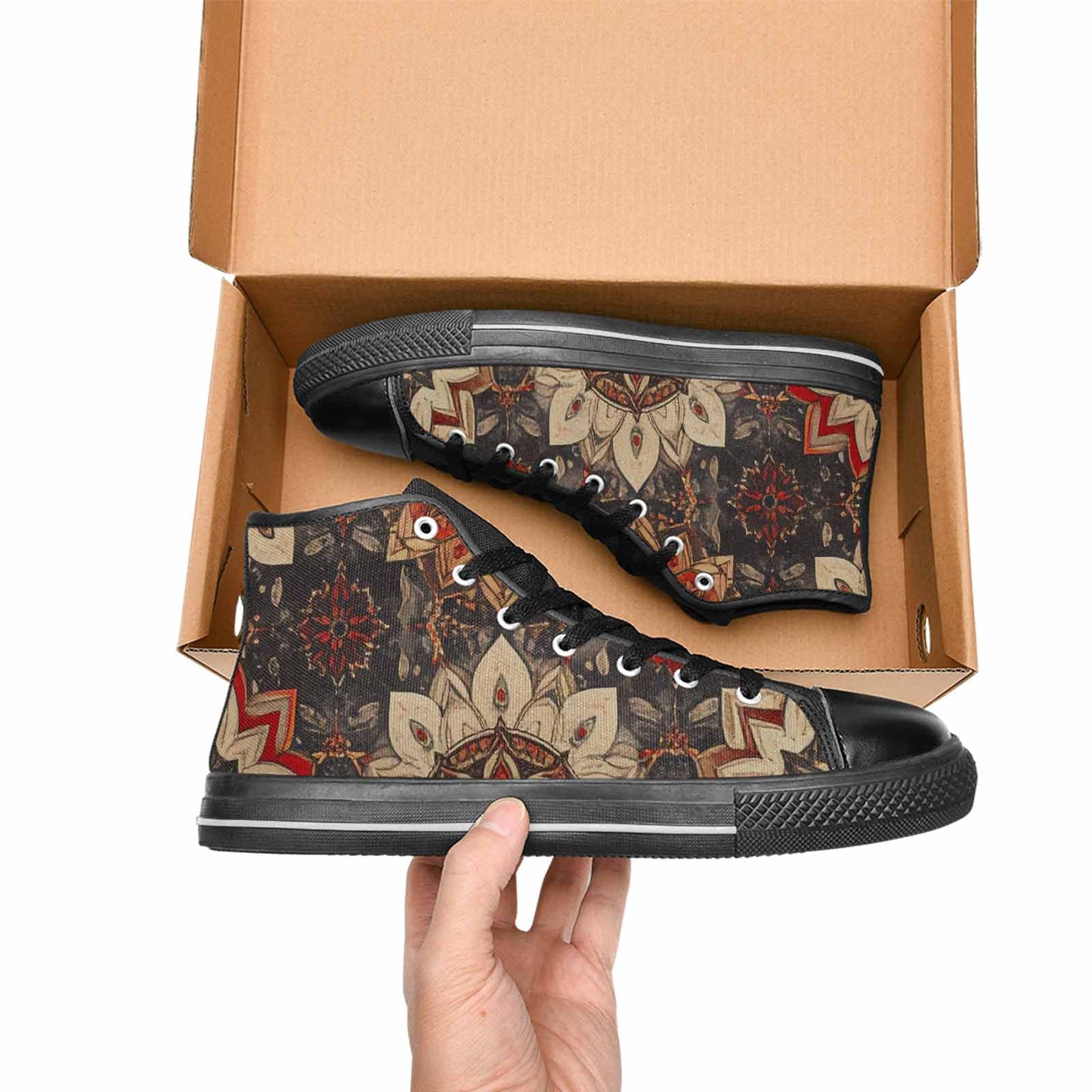 WOMEN'S Mandala High Top Canvas Dreamcore Shoes