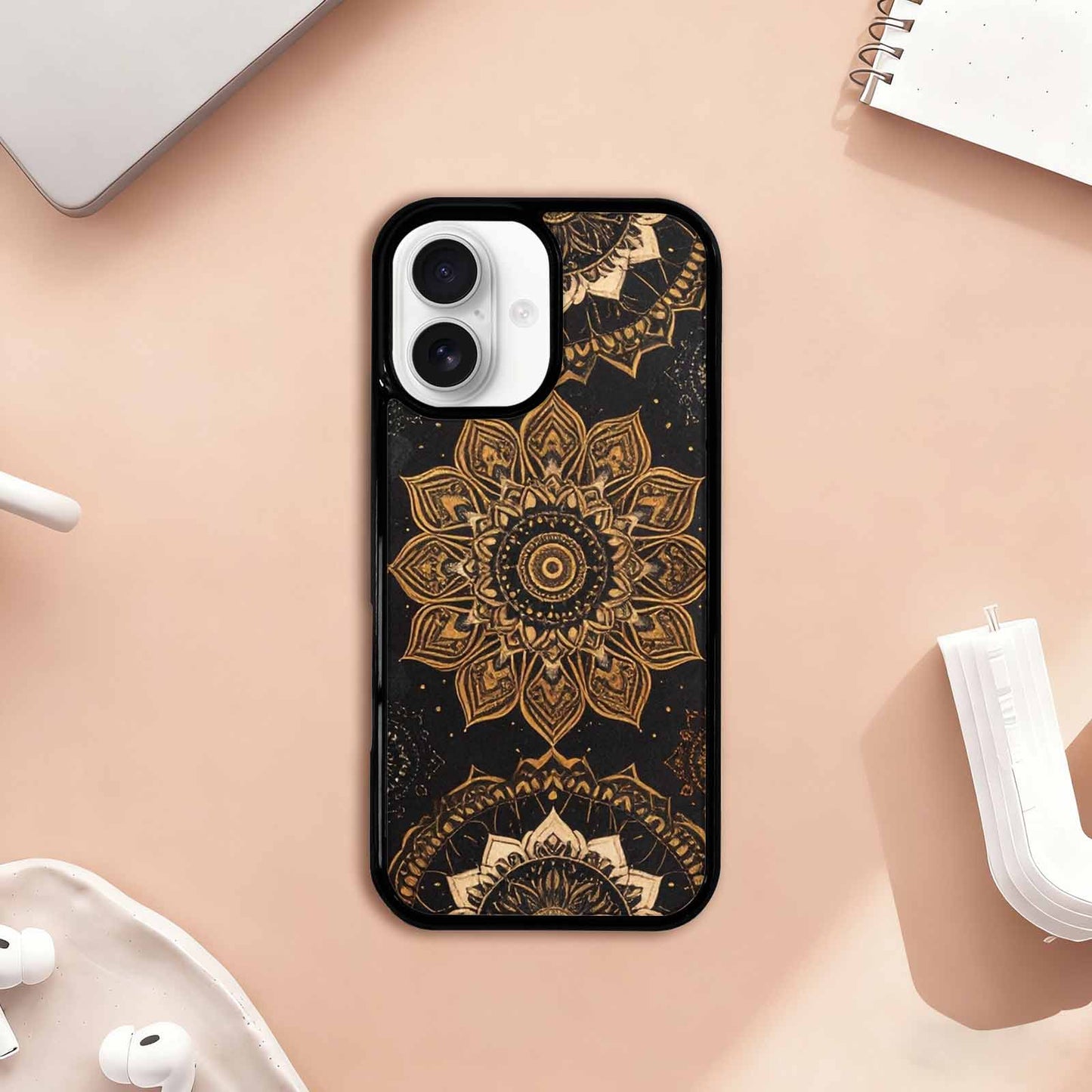 iPhone 17 Case — Small Mandala Pattern, Randomly Floral, Custom Print Case Cover