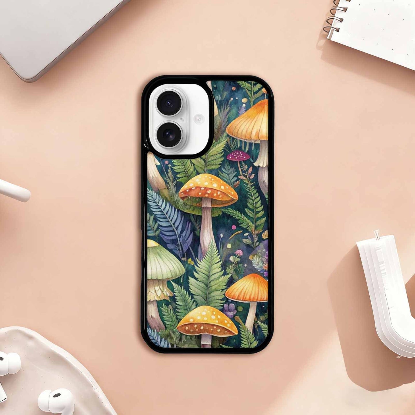 iPhone 17 Case — Mushrooms Botanicalmushrooms P Floral, Custom Art Phone Cover