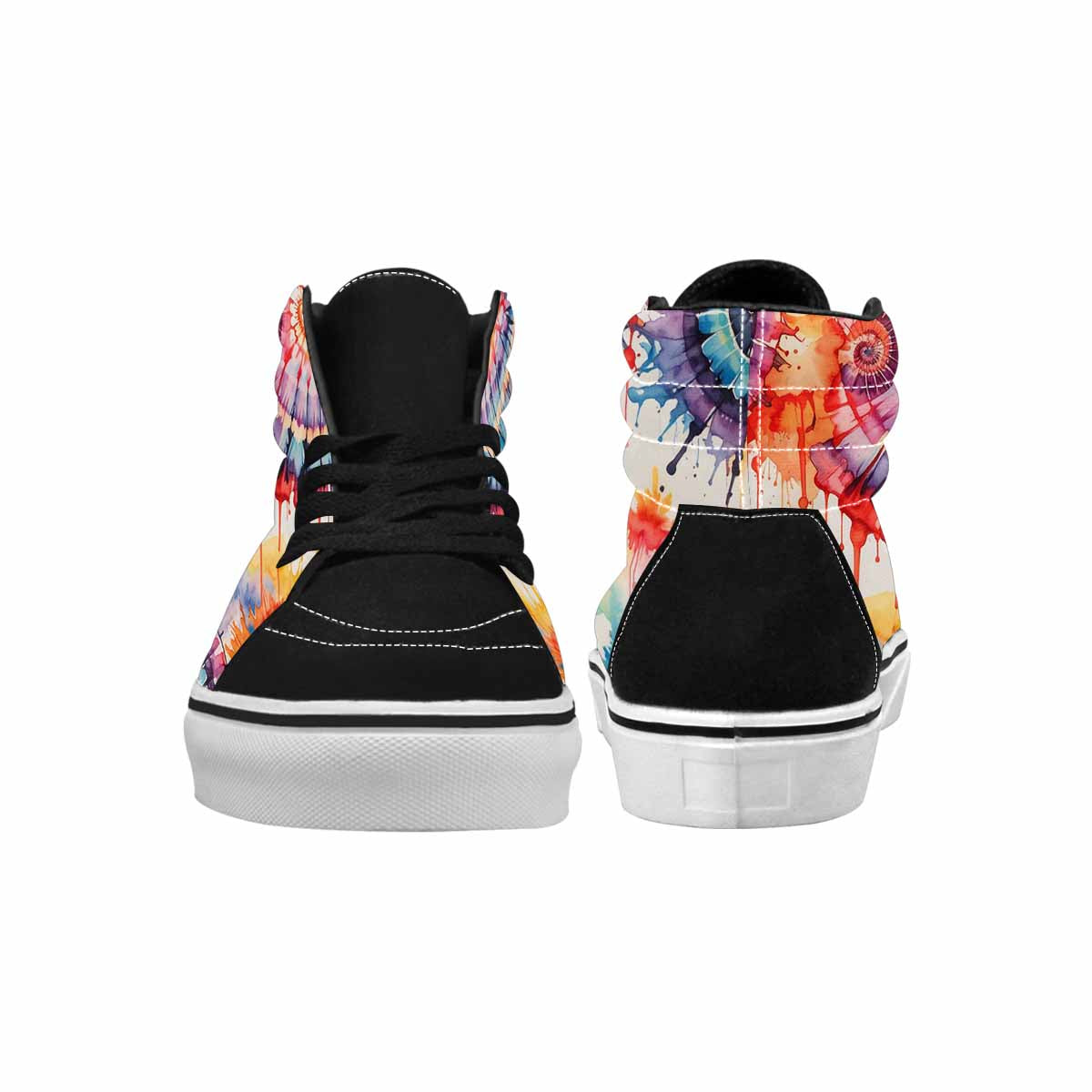 MEN'S Tie High Top Canvas Y2K Custom Shoes