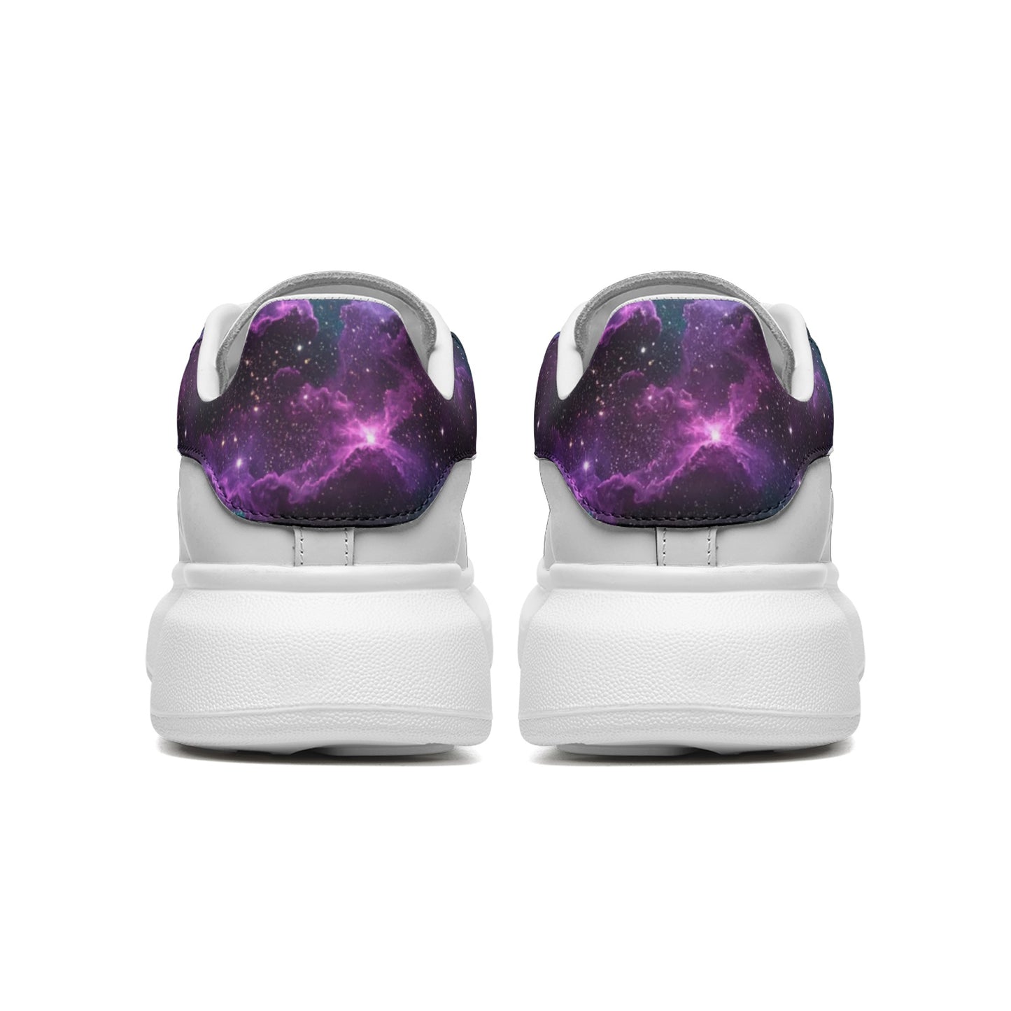 Galaxy Unisex Non Slip Lace Up Faux Leather Sneakers
