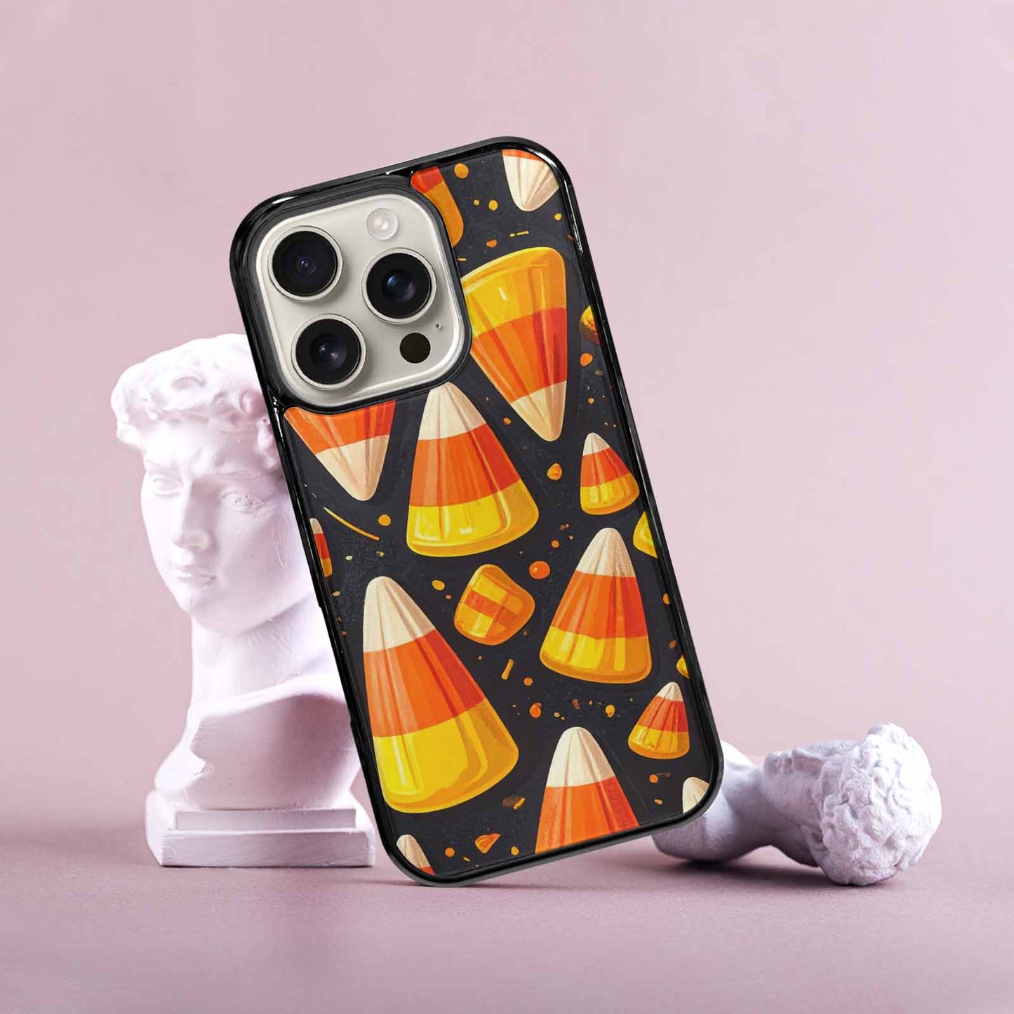 iPhone 16 Pro Case — Halloween Candy Corn, Customized Protective Case