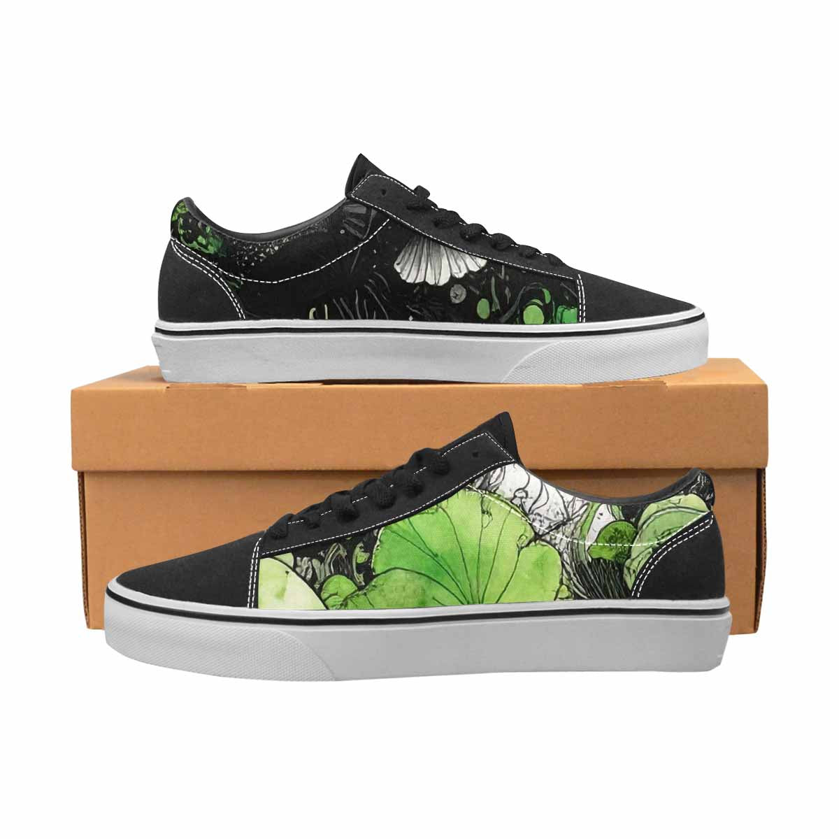 WOMEN'S Sea Creature Burst Lace-Up Canvas Surreal Shoes