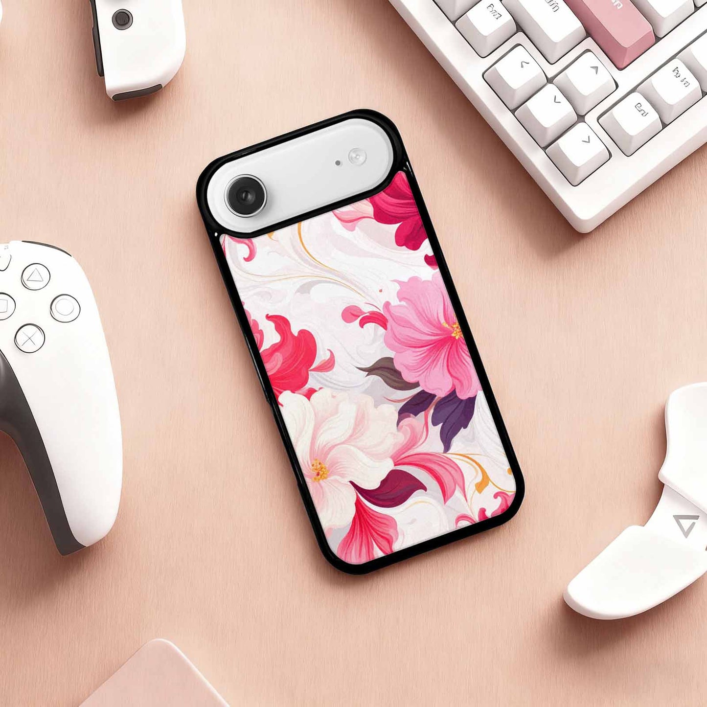 iPhone 17 Air Case — Marble Floral, Customized Protective Case