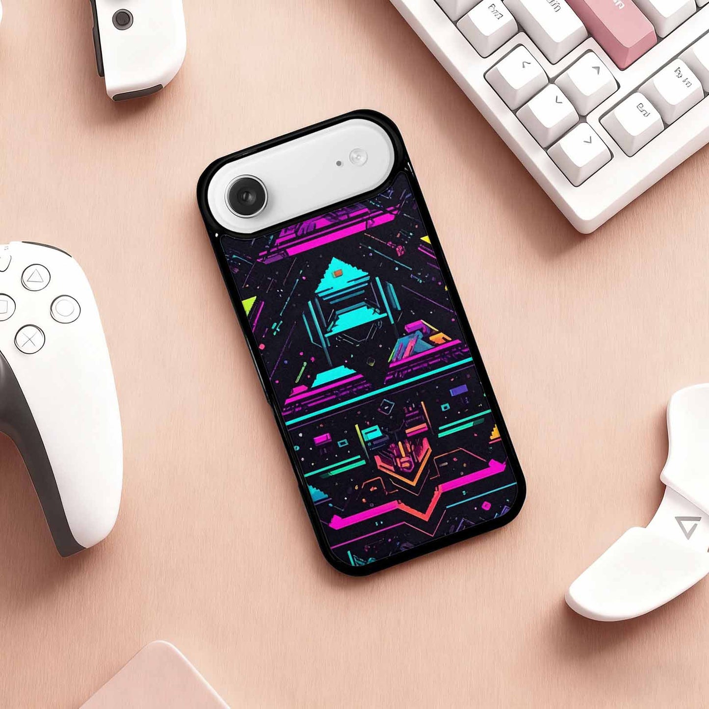 iPhone 17 Air Case — Retro Pixel Art Pattern Bit Retro, Custom Phone Case