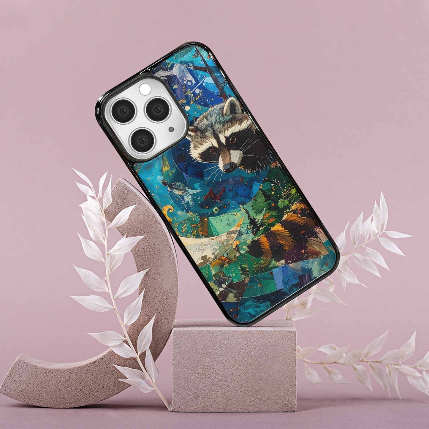 iPhone 15 Pro Max Case — Raccoon Bandit Raccoon Bandit Pattern Hundreds, Custom Made Phone Cover