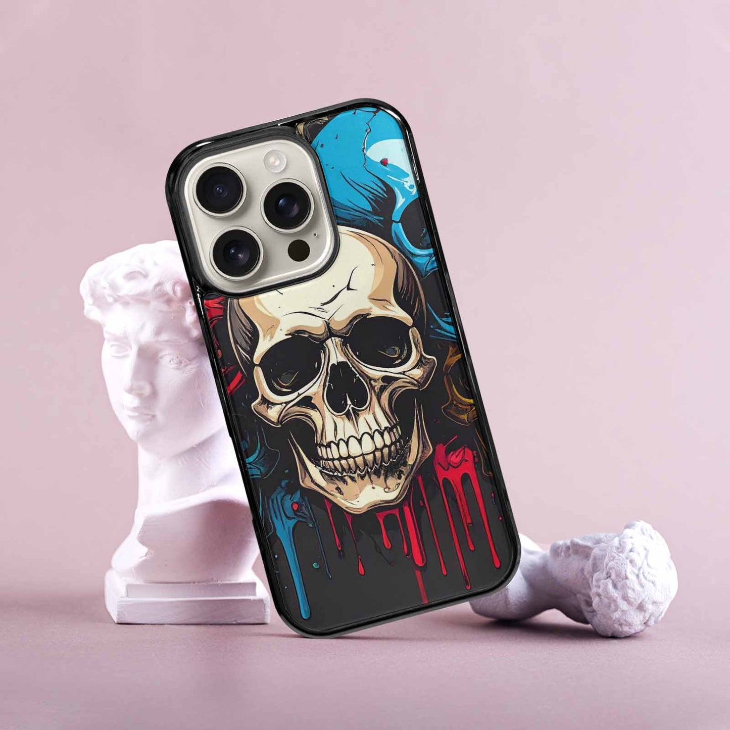 iPhone 16 Pro Case — Many Of Skulls Collage Overlapping Art, Customized Protective Case