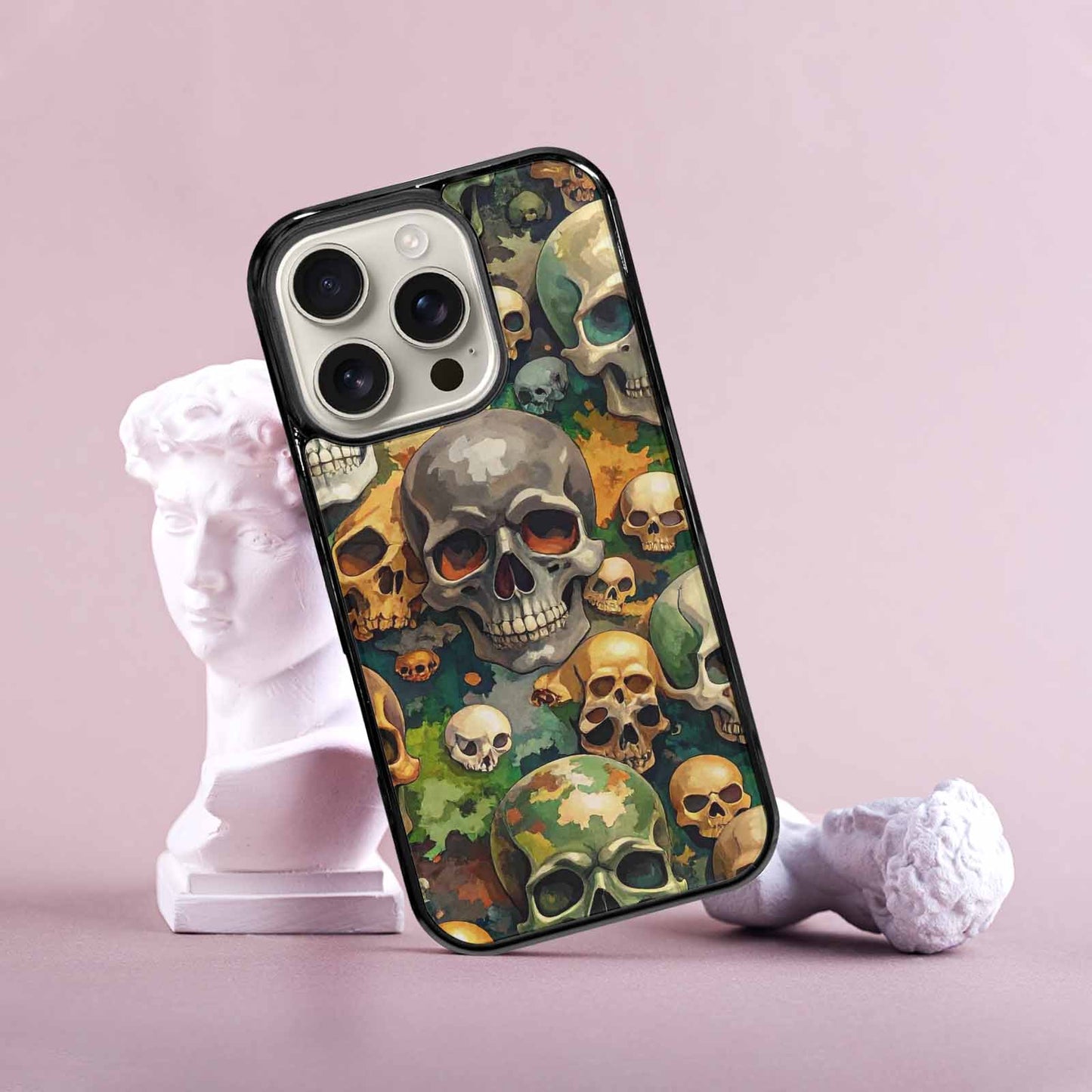 iPhone 16 Pro Case — Skulls Camoskulls Pattern Hu Avd, Personalized Phone Case