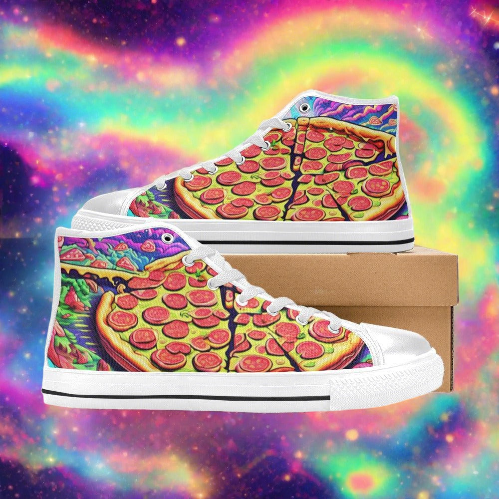 Phoenix Silver Blue Unique Bold Art - Freaky Shoes
