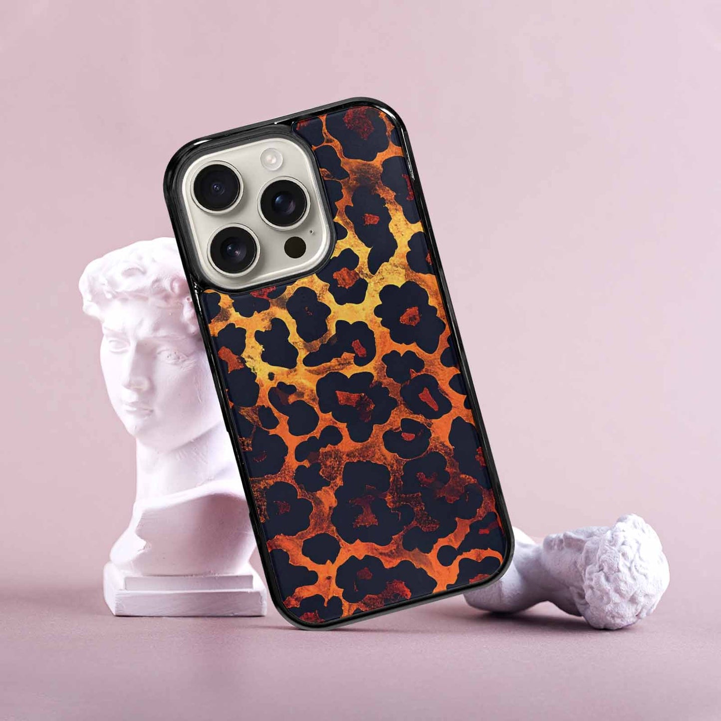 iPhone 16 Pro Case — Leopard Print Dark Seamless Pattern Vibrant, Customized Protective Case