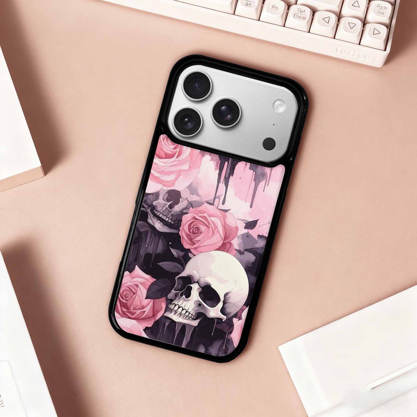 iPhone 17 Pro Case — Skull Dark Art Gothic Print Gothic, Unique Phone Case Design