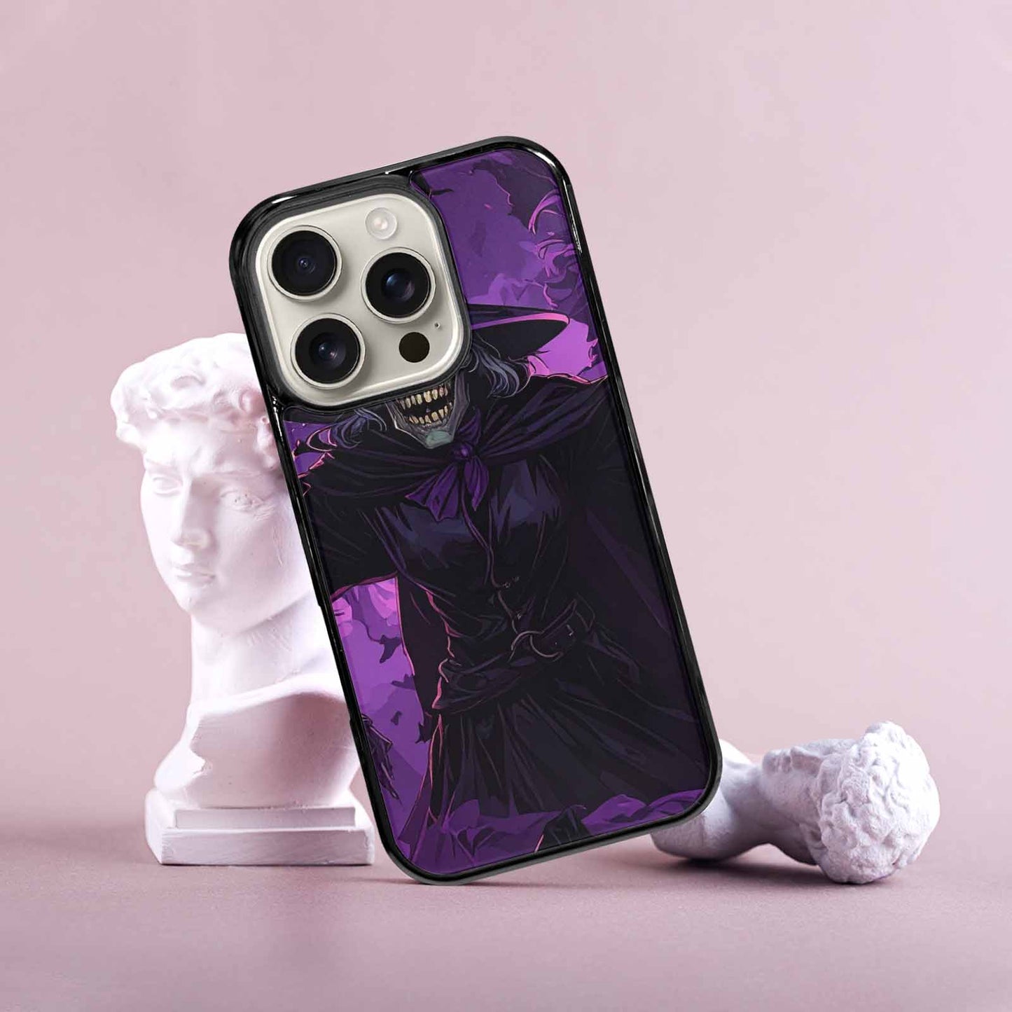 iPhone 16 Pro Case — Scary Horror Halloween Art Print Edge, Custom Made Phone Cover