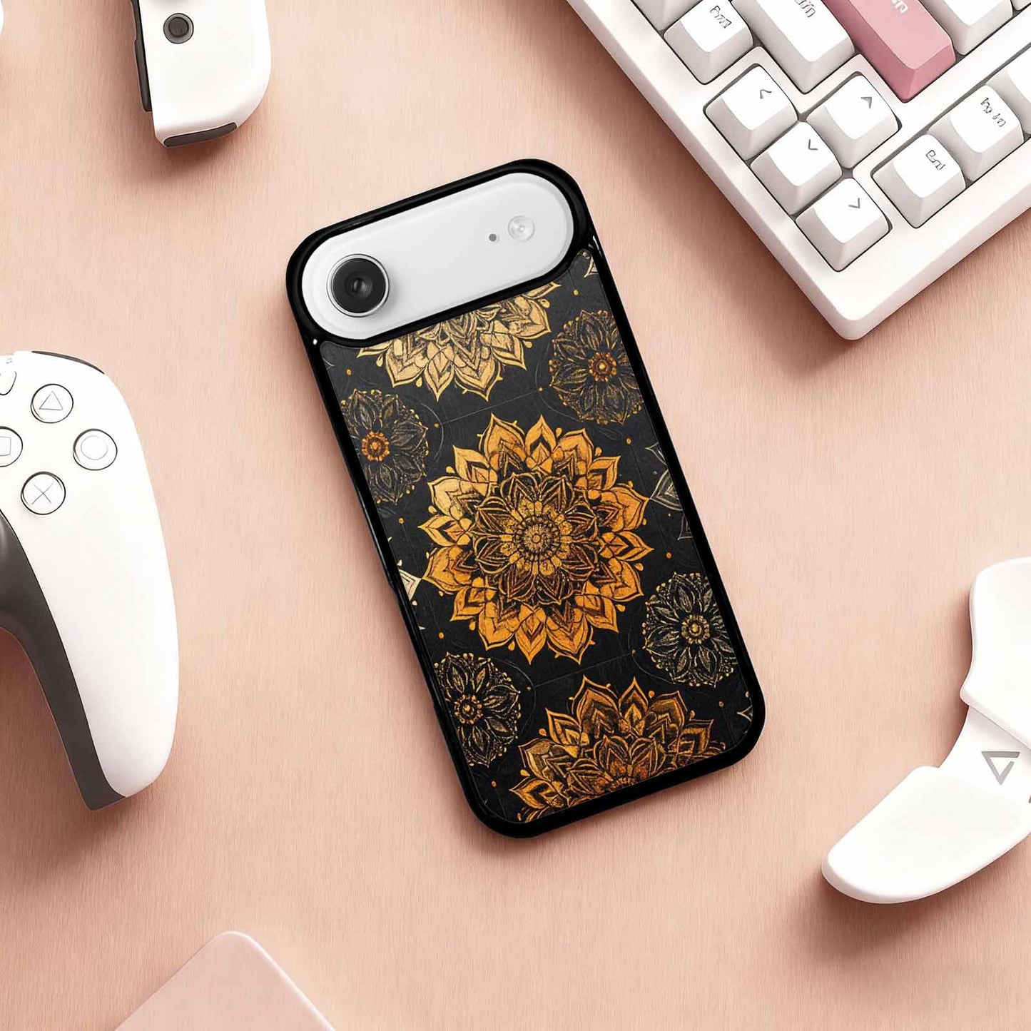 iPhone 17 Air Case — Small Mandala Pattern Randomly Varying Floral, Custom Designed Case Cover