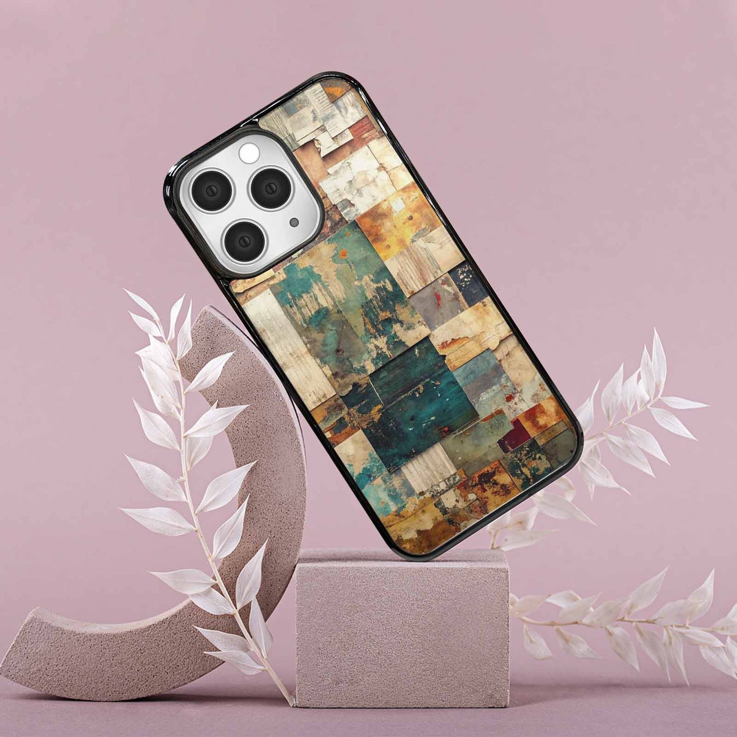 iPhone 15 Pro Max Case — Distressed Grunge Texture Pattern Hundreds Of, Personalized Phone Case