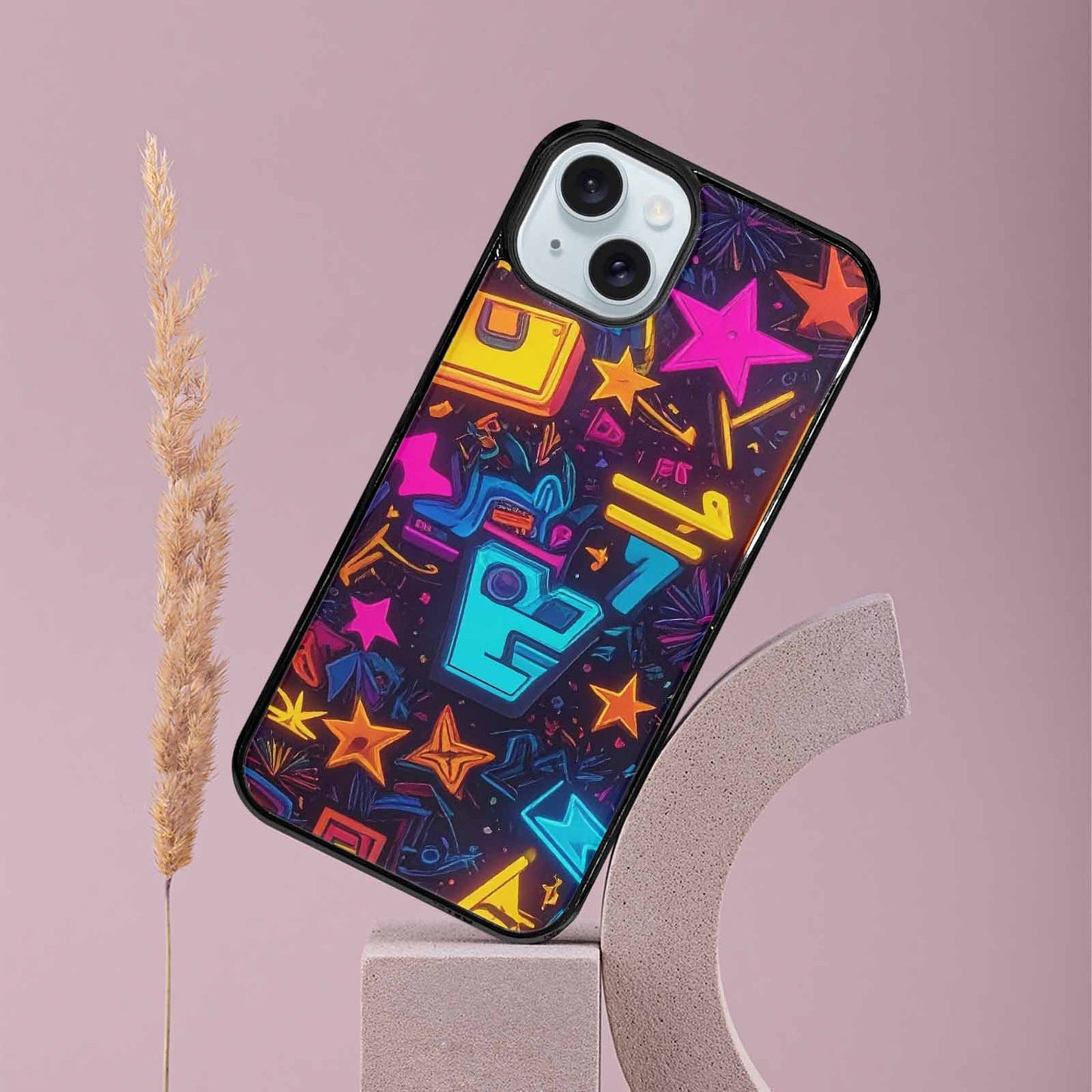 iPhone 15 Plus Case — 80s Retro Motif 80s Retro Motifs, Original Design Phone Case