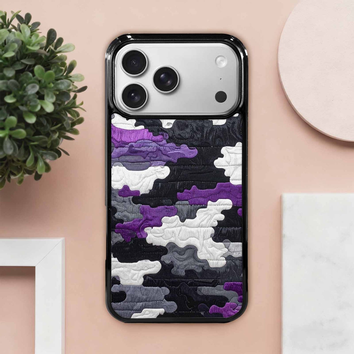 iPhone 17 Pro Max Case — Vivid Camo Asexual Camo, Custom Printed Phone Case