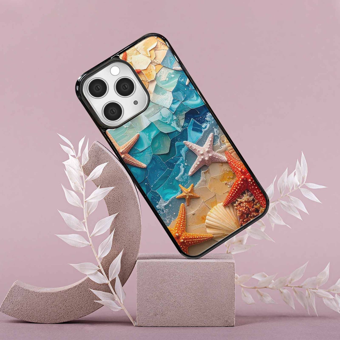 iPhone 15 Pro Max Case — Starfish Cluster Starfish Cluster Pattern Hundreds, Custom Designed Case Cover