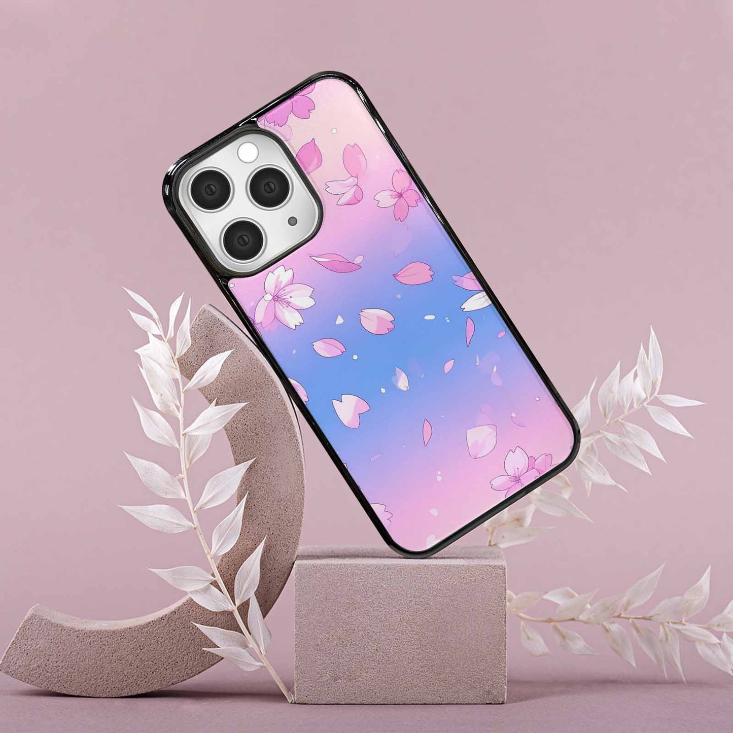 iPhone 15 Pro Max Case — Anime Cherry Blossom Custom, Custom Phone Case