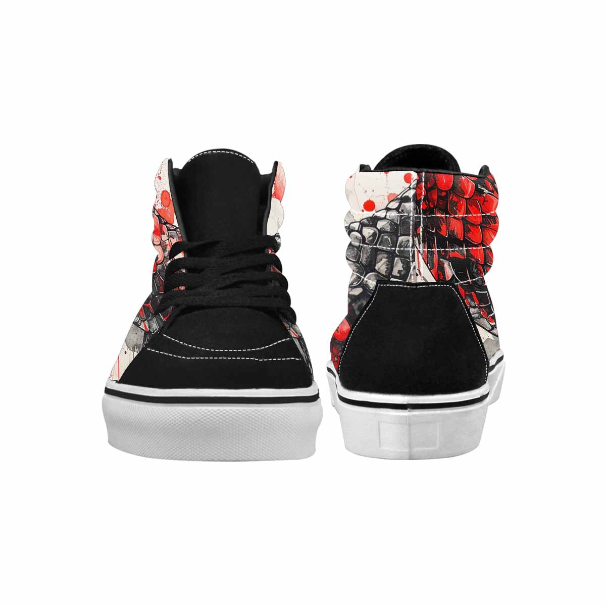 MEN'S Reptile Scale High Top Canvas Surreal Custom Shoes