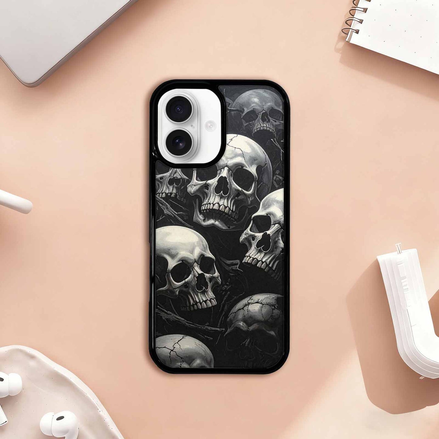 iPhone 17 Case — Skull Dark Art Gothic Print Gothic, Unique Phone Case Design