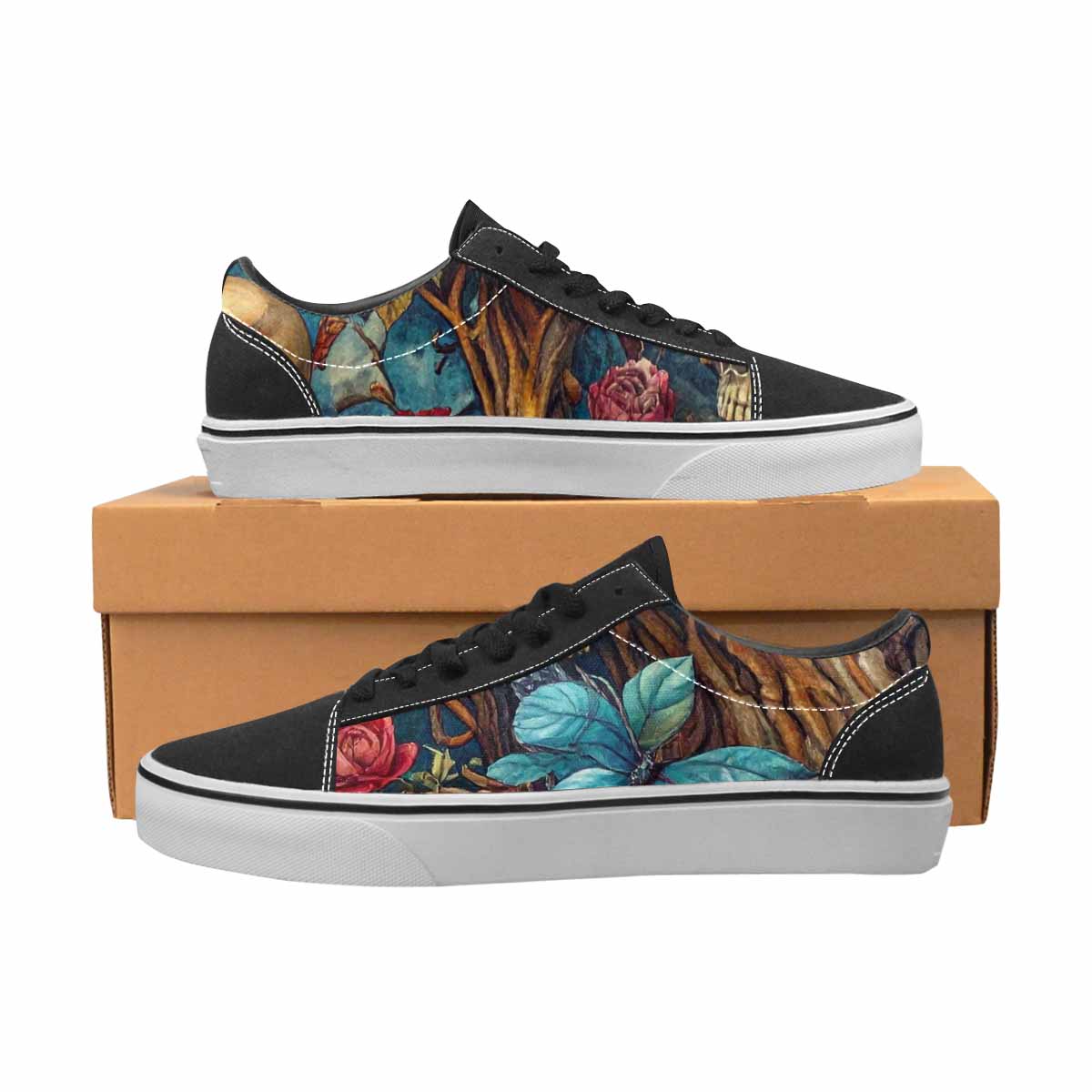 WOMEN'S More Overlapping Ontop Each Lace-Up Canvas Surreal Custom Shoes