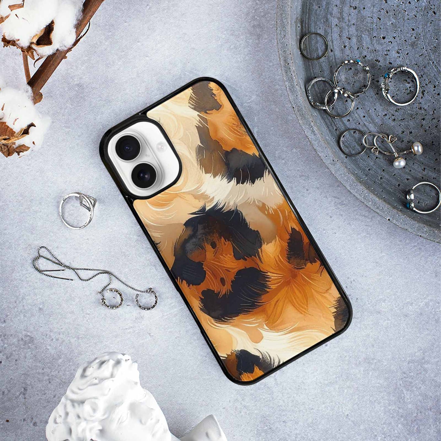 iPhone 16 Plus Case — Leopard Soft Airbrush Gradient, Original Design Phone Case