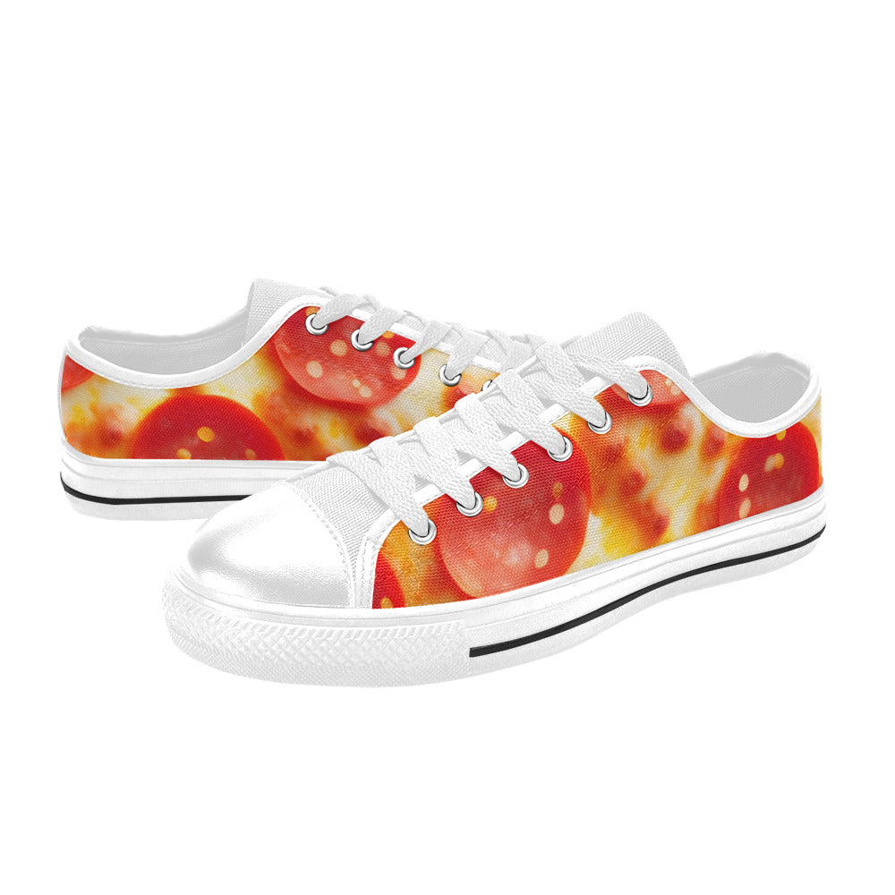 WOMEN'S Cc Pepperoni Pizza Cheese Canvas Neon Fantasy Shoes