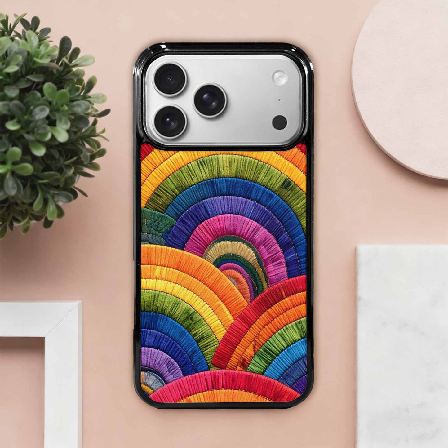 iPhone 17 Pro Max Case — Vivid Camo Rainbow Camo, Custom Printed Phone Case