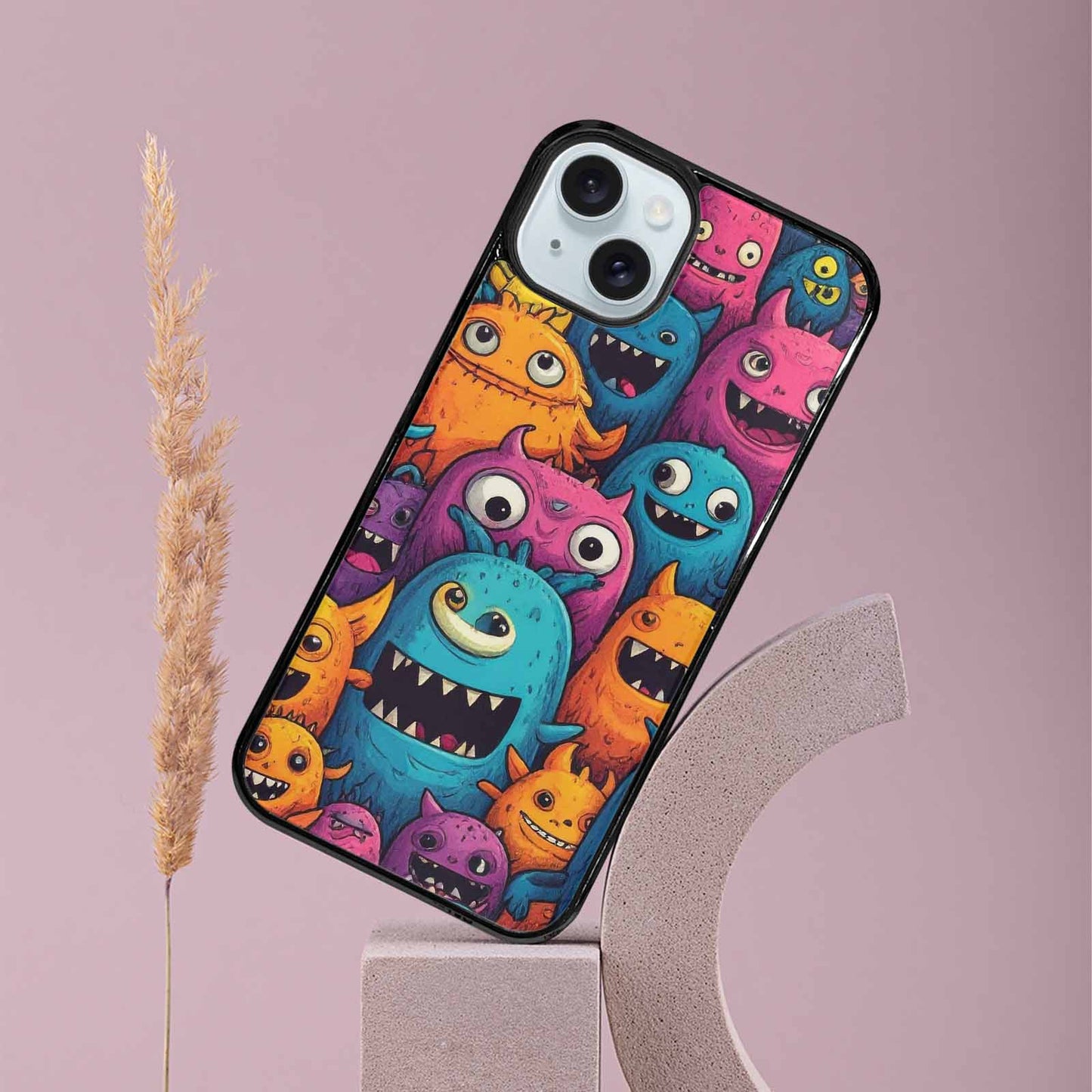 iPhone 15 Plus Case — Monsters General Cartoon Monst, Custom Printed Phone Case