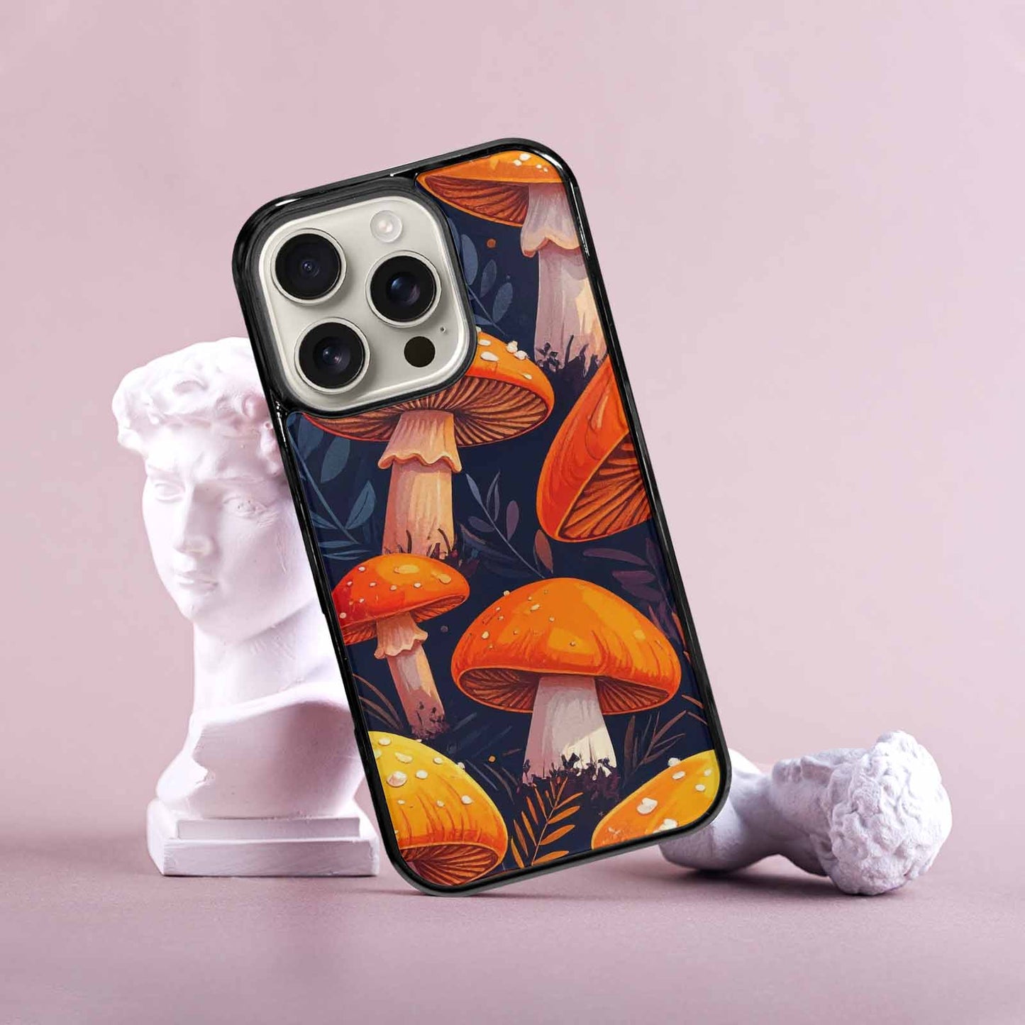 iPhone 16 Pro Case — Bold Autumn Mushroom Bold Autumn Mushroom, Custom Made Phone Cover