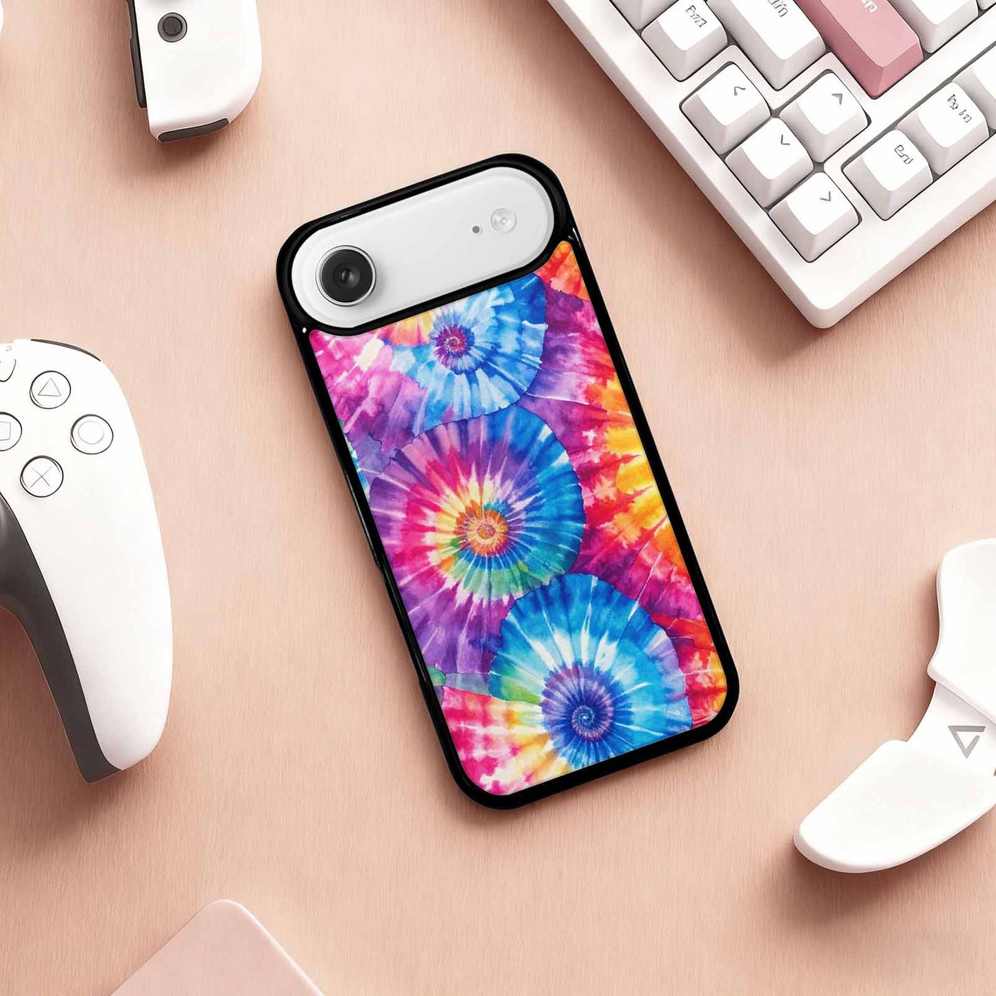 iPhone 17 Air Case — Small Tie Dye Swirl Pattern Tie, Custom Made Phone Cover