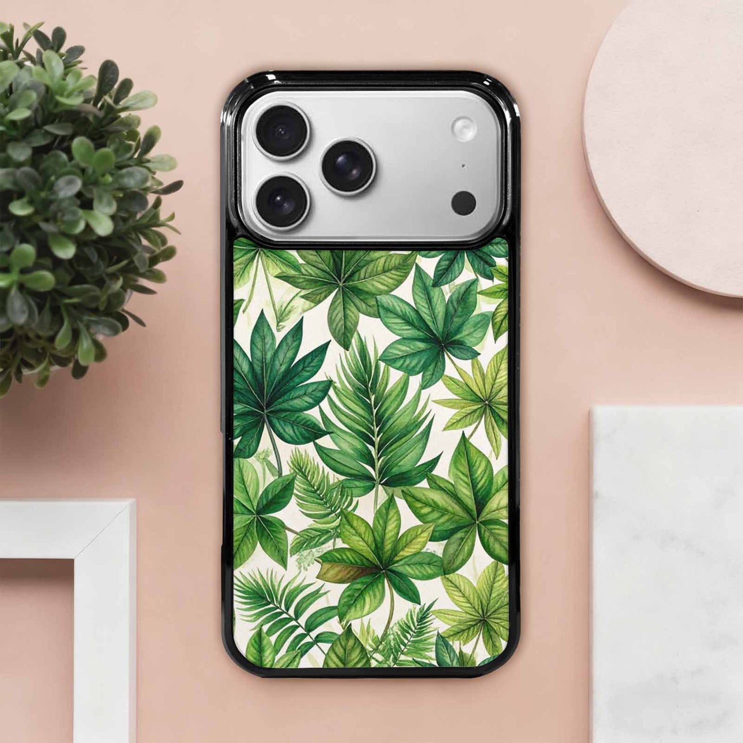 iPhone 17 Pro Max Case — Small Seven Point Palmate Floral, Unique Phone Case Design