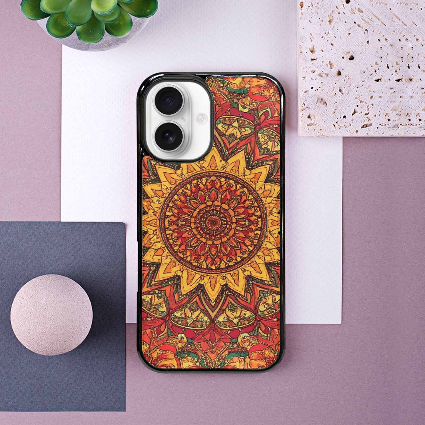 iPhone 16 Case — Mandala Lions Custom, Custom Print Case Cover