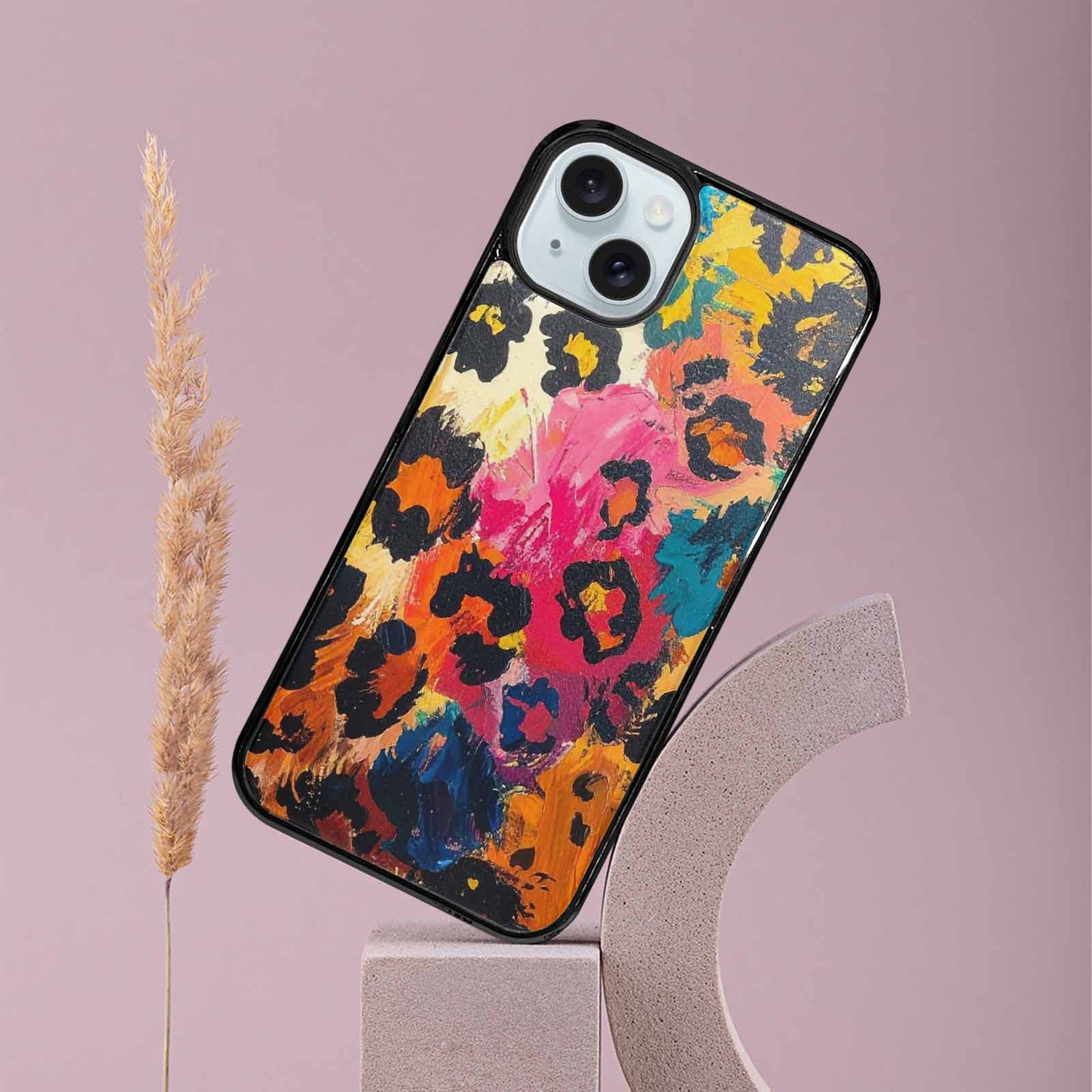 iPhone 15 Plus Case — Full Color Vibrant Animal Print Animal, Custom Phone Case
