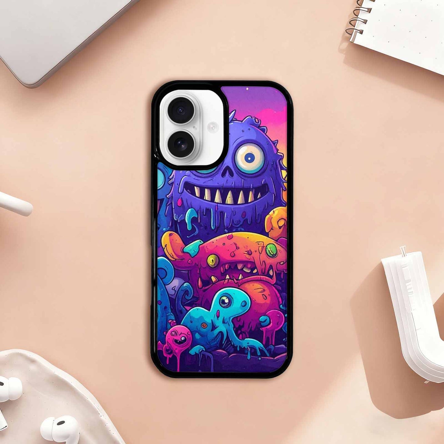 iPhone 17 Case — Overlapping Endlessly No Empty Galaxy Space, Custom Printed Phone Case