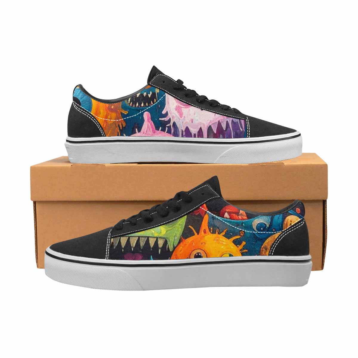 WOMEN'S Multi Lace-Up Canvas Dreamlike Custom Shoes