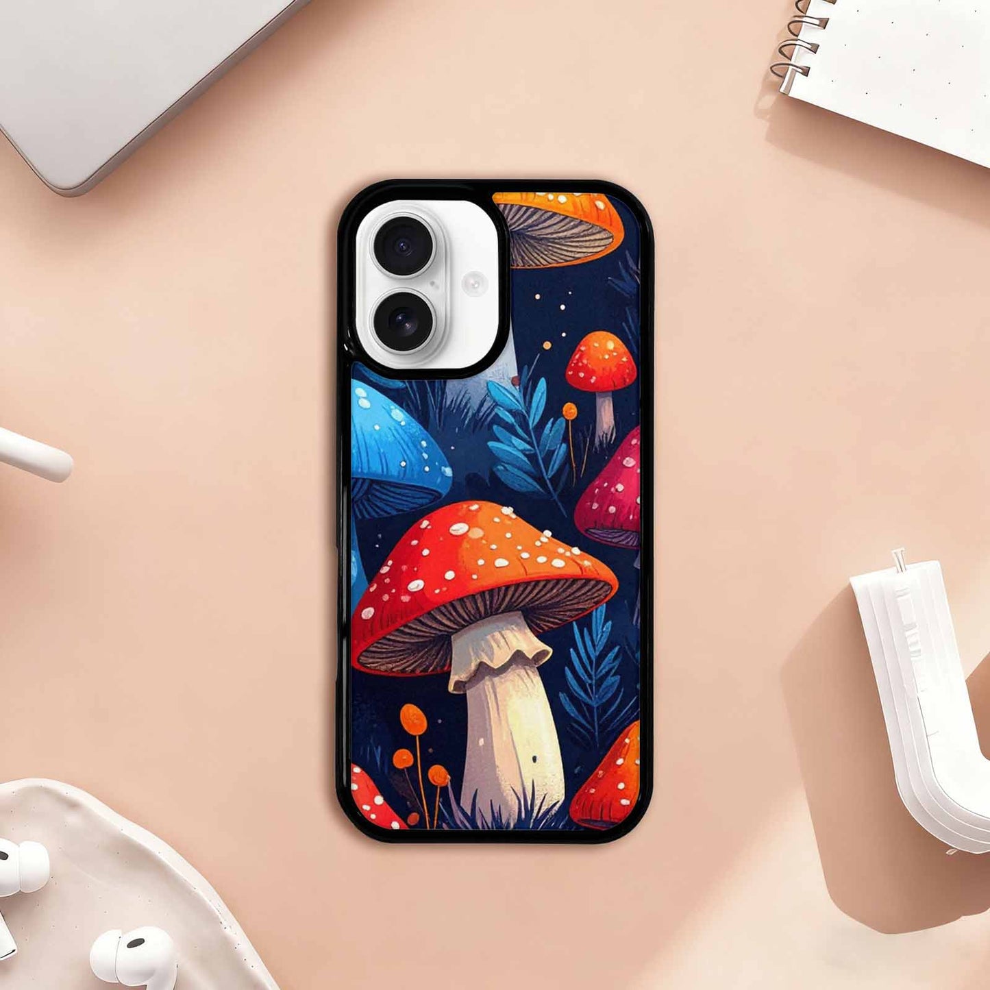 iPhone 17 Case — Vivid Winter Mushroom Cartoon Cute, Personalized Phone Case